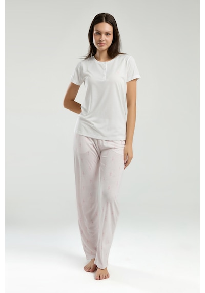 Arnetta Kadın Krem Pijama Takımı Krem