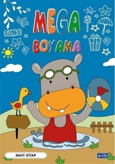 Mega Boyama-mavi Kitap