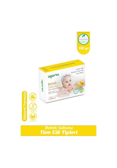 Agarta El Yapımı Doğal Sabun 150gr Bebek 9 Lu Set Doğal