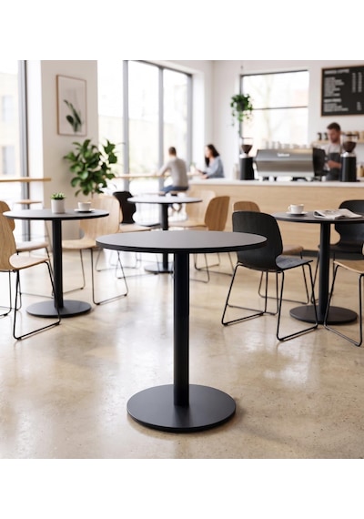 Matte Prime Füme Yuvarlak Kompakt Laminant Tablalı Bistro Metal Masa 77 Cm - Cafe, Otel, Restoran Masası Matte Prime Füme Yuvarlak Kompakt Laminant Tablalı Bistro Metal Masa 77 Cm - Cafe, Otel, Restoran Masası