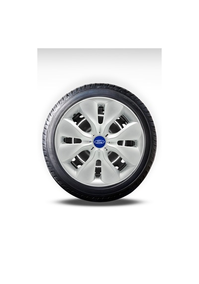Ford 15'' İnç Gri Jant Kapağı 4lü Takım Esnek Fiesta Focus Courier Transit Connect Fusion Transit Courier Tourneo Courier Teneke Jant Uyumlu Universal Logolu 108