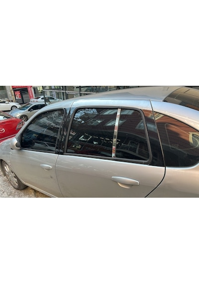Renault Symbol 2008-2012 Uyumlu Cam Kelebek 2 Parça Cam Direği Paslanmaz Çelik Krom