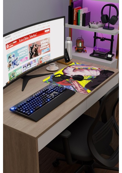 Chainsaw Man Anime V3 - 48x40 Xl Gaming Kauçuk Kaymaz Taban Mouse Pad Fare Altlığı