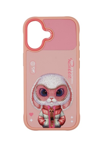 Apple Uyumlu iPhone 17 3d Gerçek Nakış Gözlük Ve Fermuar İşlemeli Tavşan Desenli Silikon Kılıf 2.0 Şeffaf Apple Uyumlu iPhone 17 3d Gerçek Nakış Gözlük Ve Fermuar İşlemeli Tavşan Desenli Silikon Kılıf 2.0 Şeffaf
