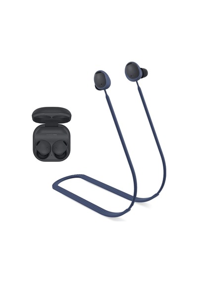 Galaxy Buds2 İle Uyumlu/galaxy Buds2 Pro İle Uyumlu Yumuşak Güçlü Silikon Özel Kaymaz Tasarım Spor Kaybolmaya Karşı Kulaklık Aksesuarları Boyun İpi Lacivert