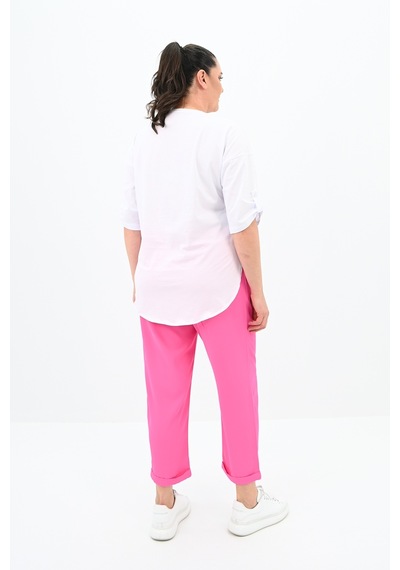 Kadın Büyük Beden Oversize T-shirt Takım 8104-24 001