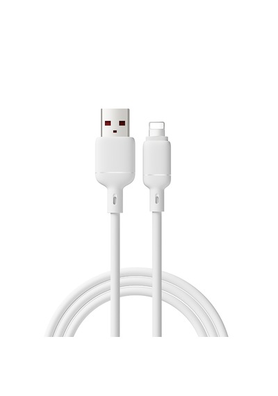 Abatech Usb-a To Lightning Hızlı Şarj Özellikli Data Ve Şarj Kablosu Beyaz
