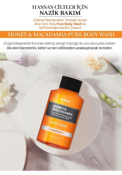 Kundal Honey & Macadamia White Musk Body Wash 100 ML