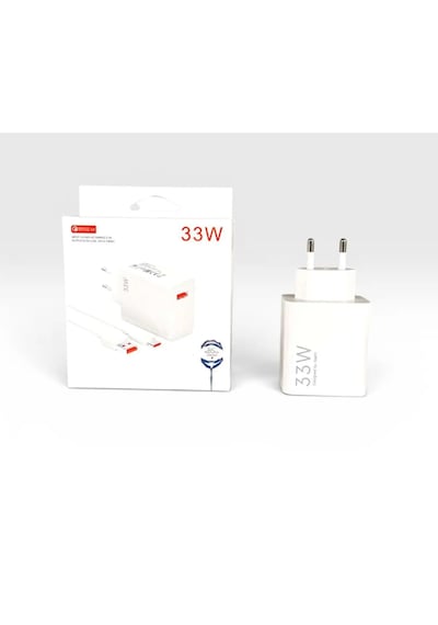Wi 33w Type-c Kablolu Turbo Ev Tipi Şarj Aleti Beyaz