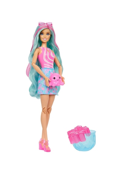 Jkf62 Barbie Pop Reveal Sürpriz Bebek - Mavi Saçlı