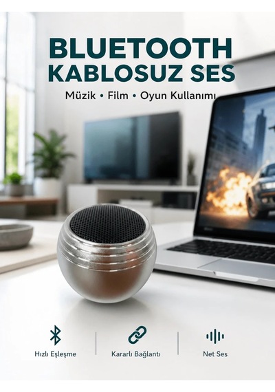 Ers Taşınabilir Bluetooth Hoparlör Yüksek Ses Kaliteli Mini Tasarım Yeni Nesil
