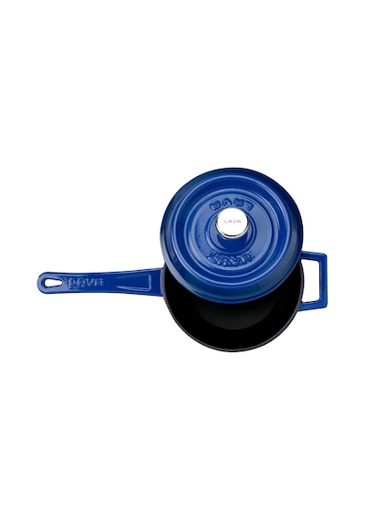 Lava Döküm Yuvarlak Sos Tenceresi Metal Saplı 16 Cm, Mavi Genel