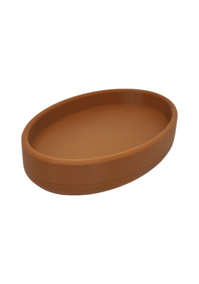 Buççin Online Mağaza 3d Design Çok Amaçlı Dekoratif Sabunluk Pastel Kahverengi Renk Tek Parça Plastik Kahverengi Çok Renkli