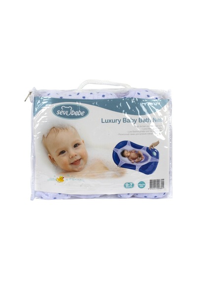 Sevi Bebe Art-689 Lacivert Puantiye Lüks Bebek Banyo Küvet Filesi