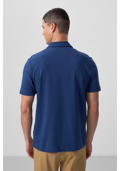 Tommylife Tommy Life Parlament Basic Göğüs Logolu Standart Kalıp Triko Polo Yaka Erkek T-shirt - 87768 Parlament
