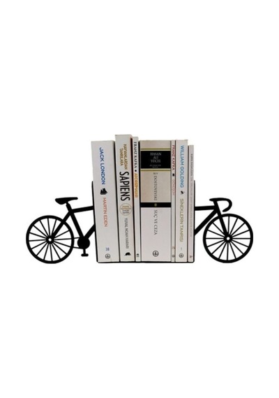 Bisiklet Desenli Kitap Tutucu Bycle Kitaplık Kitap Desteği