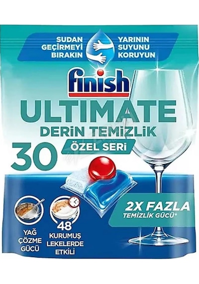 3 Adet Finish Tablet Quantum Ultimate H1a 30'lu