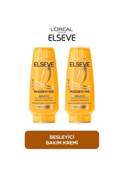 2'li Elseve Mucizevi Yağ Besleyici Saç Bakım Kremi 250 Ml pktelsvmucizeyagashiki-10831
