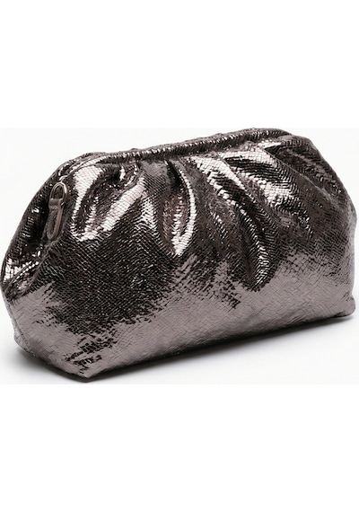 Luvishoes Uvera Platin Desenli Kadın Clutch Çanta