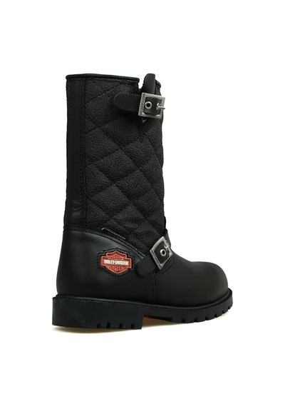 Harley Davidson Laconia Hakiki Deri Siyah Çocuk Çizme 025f100481-siyah Deri Siyah Deri