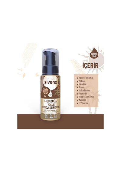 %100 Doğal Bronzlaştırıcı Yağ Organik Avokado Yağı Nemlendirici Yoğun Bronzlaştırıcı 50 Ml