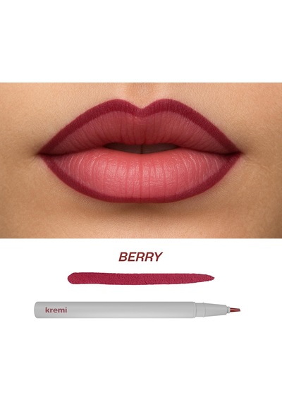 Kremi Kalıcı Dudak Kalemi Uzun Süre Dayanıklı Transfer Yapmaz Doğal Hafif Formül Kolay Berry