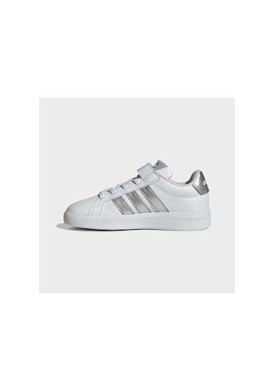 Adidas Grand Court 3.0 El C Unisex Çocuk Sneaker Jp9368 Beyaz / Gümüş Met. / Gümüş Met
