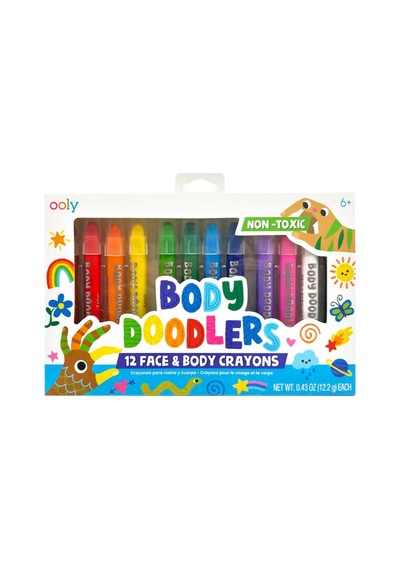 Ooly Body Doodlers 12 Li Yüz Ve Vücut Boyası 133-116 Çok  Renkli