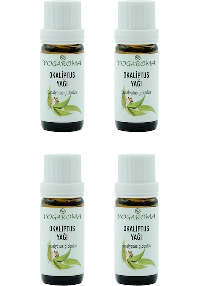 Npo Yogaroma Ferahlatıcı Aromaterapi 10ml Saf Ve Doğal Okaliptus Uçucu Yağ 4 Adet 10 ML