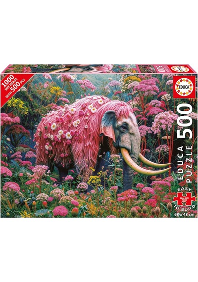 Educa Puzzle 500 Parça Plus Çiçekli Fil 20228