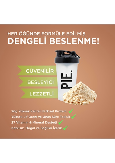 Pıe. Proteinli Öğün Tozu /vücut Ağırlığı Kontrolü İçin Diyetin Yerini Alan Gıda / Strawberry