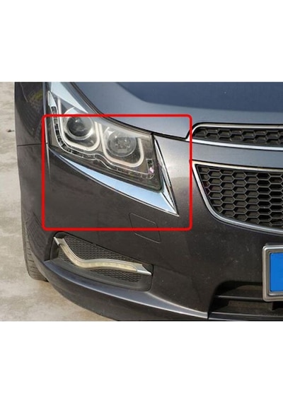 Cruze Far Önü Krom V Şekil Bar 2 Çhc