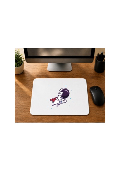 Süper Astronot Baskılı Mousepad Bilgisayar Altlığı