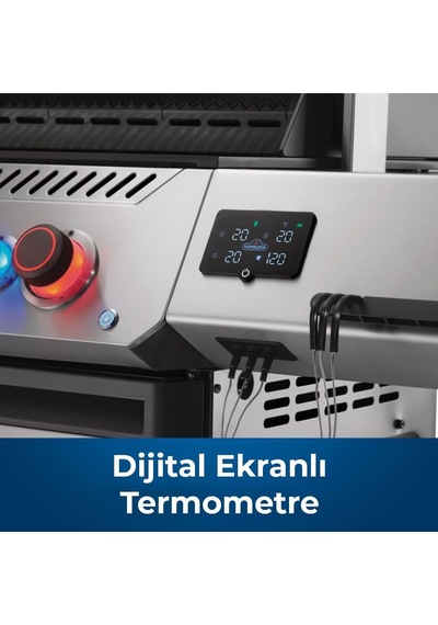 Napoleon Prestige 500 Connected Rsib Gazlı Mangal Gri