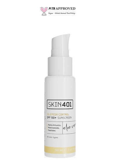 Skin401 Spf 50+ Leke Karşıtı Aloe Vera Nemlendiricili Güneş Kremi 50ml