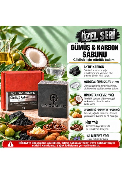 Gümüş & Karbon Sabunu Özel Seri