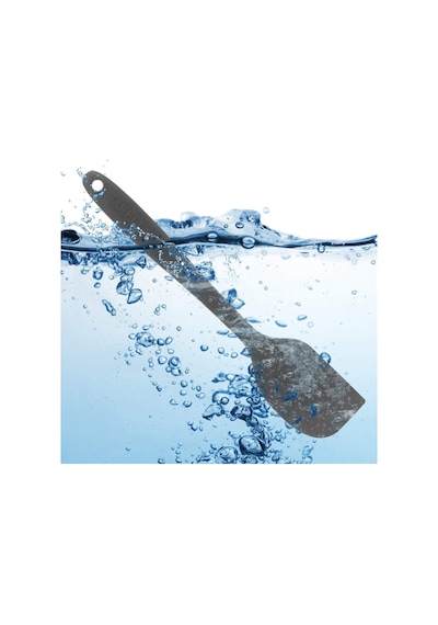 Gri Silikon Spatula Isıya Dayanıklı Yanmaz Yapışmaz Çizmez 27cm