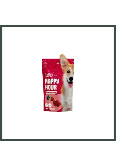 Reflex Plus Happy Hour Love Edition Kuzulu Ve Somonlu Köpek Ödül Maması 60 Gr Nhr