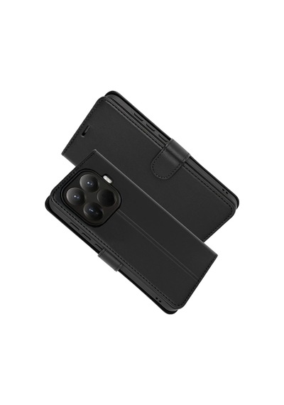 Xiaomi Mi 15t Pro Trend S Plus Kapaklı Kılıf - Siyah 0