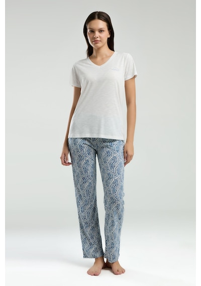 Arnetta Kadın Beyaz Pijama Takımı Beyaz