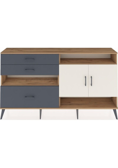 Arges Konsol 4 Raflı 3 Çekmeceli 2 Kapaklı 176x30x99 Çam-aytaşı/a Çam-aytaşı/antrasit Arges Konsol 4 Raflı 3 Çekmeceli 2 Kapaklı 176x30x99 Çam-aytaşı/a Çam-aytaşı/antrasit