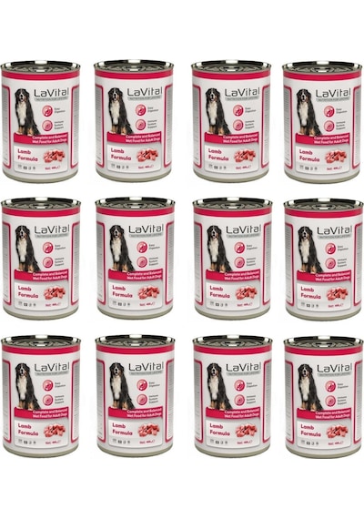 La Vital Kuzu Etli Yetişkin Köpek Konservesi 12 x 400 G