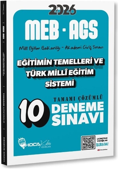 Hoca Kafası 2026 Meb-ags Eğitimin Temelleri Ve Türk Milli Eğitim Sistemi 10 Deneme Çözümlü