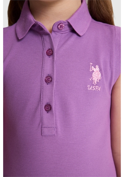U.S. Polo Assn. Kız Çocuk Menekşe Elbise Örme 50325639-vr037 Menekse