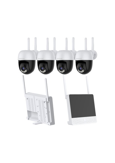 Vstarcam Cs613-y 4 Ptz Kameralı Lcd Ekranlı Sesli Kablosuz Wifi Kamera Seti