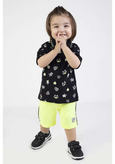 Harika Kids Erkek Bebek Üst Yazlık Basic Alt-üst Takım 6-24 Ay 001