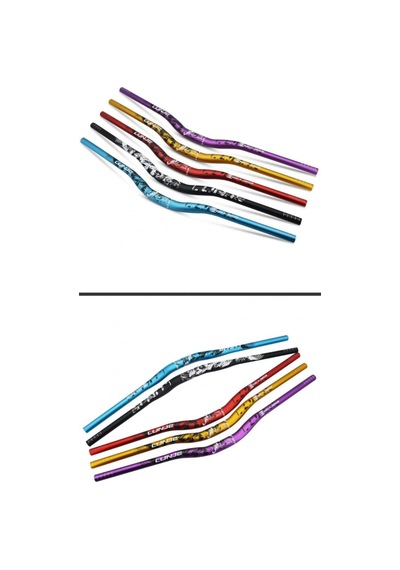 Lunje Alüminyum 31.8 780 Mm Riser Mtb Gidon Bisiklet Gidonu Siyah Beyaz Siyah