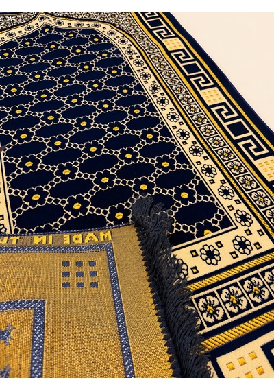 Kadife Seccade - 70x110 Cm - Yumuşak Ve Konforlu Lacivert