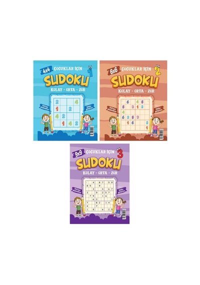 Çocuklar İçin Sudoku Kolay-orta-zor