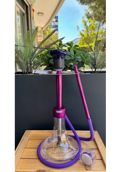 Wow Legend V52 Target Model Purple Nargile Takımı Lüle Dahil 2li Nargile Seti